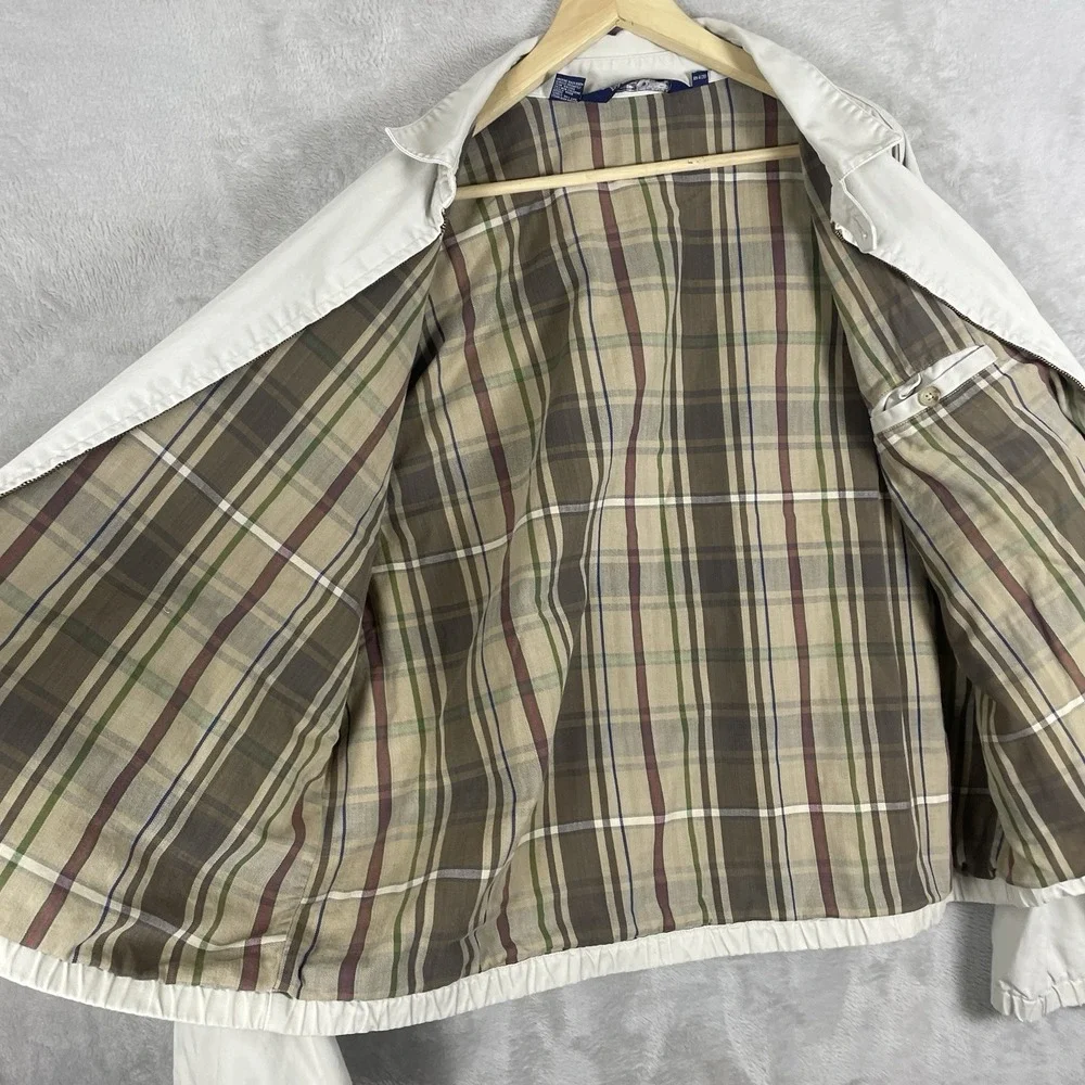 Vtg 90s Polo Ralph Lauren Harrington Bi-Swing Jacket XXL Flannel Lined Cotton